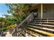 Wooden stairs leading up to a condo balcony at 5369 Lake Arrowhead Trl # 17A, Sarasota, FL 34231