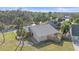 Aerial view showing home's backyard and surrounding area at 5384 Sarapointe Ct, Sarasota, FL 34232