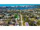 Aerial view showing home's location near the coast at 5906 Larchwood Ave, Sarasota, FL 34231