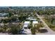 Aerial view of two modern homes near the water at 5906 Larchwood Ave, Sarasota, FL 34231