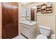 Clean bathroom with a vanity and toilet at 6135 Heritage Ln # 6135, Bradenton, FL 34209