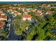 Aerial view showing the property's location in a community at 7107 Cedar Hollow Cir, Bradenton, FL 34203