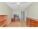 Spacious bedroom with built-in shelving and hardwood floors at 7107 Cedar Hollow Cir, Bradenton, FL 34203