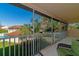 Private screened balcony overlooking the community pool at 7107 Cedar Hollow Cir, Bradenton, FL 34203