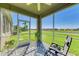 Enjoy the view from this screened porch overlooking the lake at 7825 112Th E Ave, Parrish, FL 34219