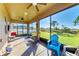 Spacious screened-in porch overlooking backyard at 7923 111Th E Ter, Parrish, FL 34219