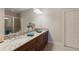 Double vanity bathroom with granite countertop at 8224 Varenna Dr, Sarasota, FL 34231