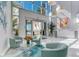 Elegant lobby with seating area and waterfront views at 888 Blvd Of The Arts # 1408, Sarasota, FL 34236