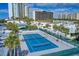 Two well-maintained tennis courts at 888 Blvd Of The Arts # 1408, Sarasota, FL 34236