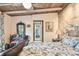 Charming bedroom with floral bedding and private access at 1100 27Th W Ave, Palmetto, FL 34221