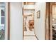 View into kitchen with light flooring and wooden accents at 1100 27Th W Ave, Palmetto, FL 34221