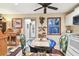 Charming kitchen with a table for two and a view of the backyard at 1100 27Th W Ave, Palmetto, FL 34221