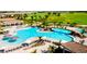 Large, resort-style pool with multiple areas and waterfall feature at 17607 Gawthrop Dr # 103, Bradenton, FL 34211