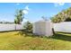 Large backyard with shed and grassy area at 1790 Ezelle Ave, Largo, FL 33770