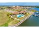 Sanctuary Cove community pool and clubhouse aerial view at 1810 5Th E St, Palmetto, FL 34221