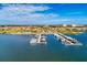 Aerial view of a community marina with many boats at 1810 5Th E St, Palmetto, FL 34221