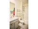 Clean bathroom with bathtub and shower at 2111 Tally Breeze Way, Bradenton, FL 34208