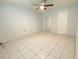 Bright bedroom with tiled floors and ceiling fan at 3750 59Th W Ave # 4096, Bradenton, FL 34210