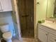 Condo bathroom with shower and modern vanity at 3983 Maceachen Blvd # 432, Sarasota, FL 34233