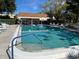 Relaxing community pool with lounge chairs and patio area at 3983 Maceachen Blvd # 432, Sarasota, FL 34233
