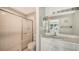 Clean bathroom, shower/tub combo, white vanity at 4275 Castlebridge Ln # 1312B1, Sarasota, FL 34238