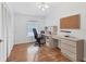Bright home office features built-in desk, laminate flooring and ample closet space at 4316 12Th Street E Ct, Ellenton, FL 34222