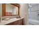 Elegant bathroom with marble vanity and copper sink at 4892 Peregrine E Pt, Sarasota, FL 34231
