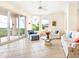 Bright and airy living room with access to balcony at 5440 Eagles Point Cir # 405, Sarasota, FL 34231