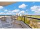 Relaxing balcony overlooking the golf course at 545 Sanctuary Dr # A803, Longboat Key, FL 34228