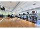 Fitness center with modern cardio and weight equipment at 545 Sanctuary Dr # A803, Longboat Key, FL 34228