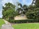 Community entrance sign for Covington Place at 5554 New Covington Dr, Sarasota, FL 34233