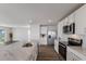 Modern kitchen with white cabinets and granite countertops at 5846 Silver Moonlight Dr, Palmetto, FL 34221