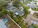Aerial view of the property, showing the house and surrounding neighborhood at 6706 22Nd W Ave, Bradenton, FL 34209