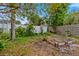 Backyard with a garden and wooden fence at 6706 22Nd W Ave, Bradenton, FL 34209