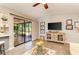 Bright living room featuring sliding glass doors to a patio at 6706 22Nd W Ave, Bradenton, FL 34209