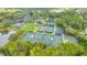 Aerial view of numerous tennis courts at 7121 Victoria Cir, University Park, FL 34201