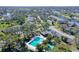 Aerial view of community pool and surrounding condos at 7130 Fairway Bend Ln # 193, Sarasota, FL 34243