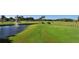 Golf course with water features and fountain at 7130 Fairway Bend Ln # 193, Sarasota, FL 34243