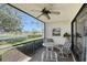 Relaxing screened patio overlooking a pond and golf course at 7130 Fairway Bend Ln # 193, Sarasota, FL 34243