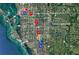 Aerial view showing location near parks and points of interest at 7160 Rue De Palisades # 4, Sarasota, FL 34238