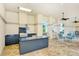 Outdoor kitchen with granite countertops and stainless steel appliances at 7160 Rue De Palisades # 4, Sarasota, FL 34238