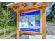 Informative trail map kiosk showcasing route details and safety information at 7160 Rue De Palisades # 4, Sarasota, FL 34238