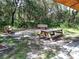 Relaxing shaded rest area with benches and picnic tables at 7160 Rue De Palisades # 4, Sarasota, FL 34238