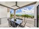 Beachfront balcony with patio furniture, offering stunning ocean views at 101 7Th S St, Bradenton Beach, FL 34217