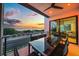 Oceanfront balcony with outdoor dining area at 101 7Th S St, Bradenton Beach, FL 34217