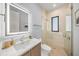 Stylish bathroom with modern vanity and glass shower at 101 7Th S St, Bradenton Beach, FL 34217