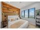 Spacious bedroom with ocean view and built in shelving at 101 7Th S St, Bradenton Beach, FL 34217