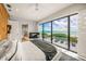 Bedroom with sliding glass doors and ocean view at 101 7Th S St, Bradenton Beach, FL 34217