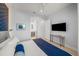 Bedroom with en-suite bathroom and a modern TV at 101 7Th S St, Bradenton Beach, FL 34217