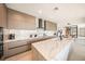 Modern kitchen with marble countertops and island at 101 7Th S St, Bradenton Beach, FL 34217